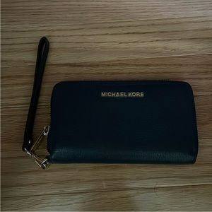 Black Michael Kors wristlet